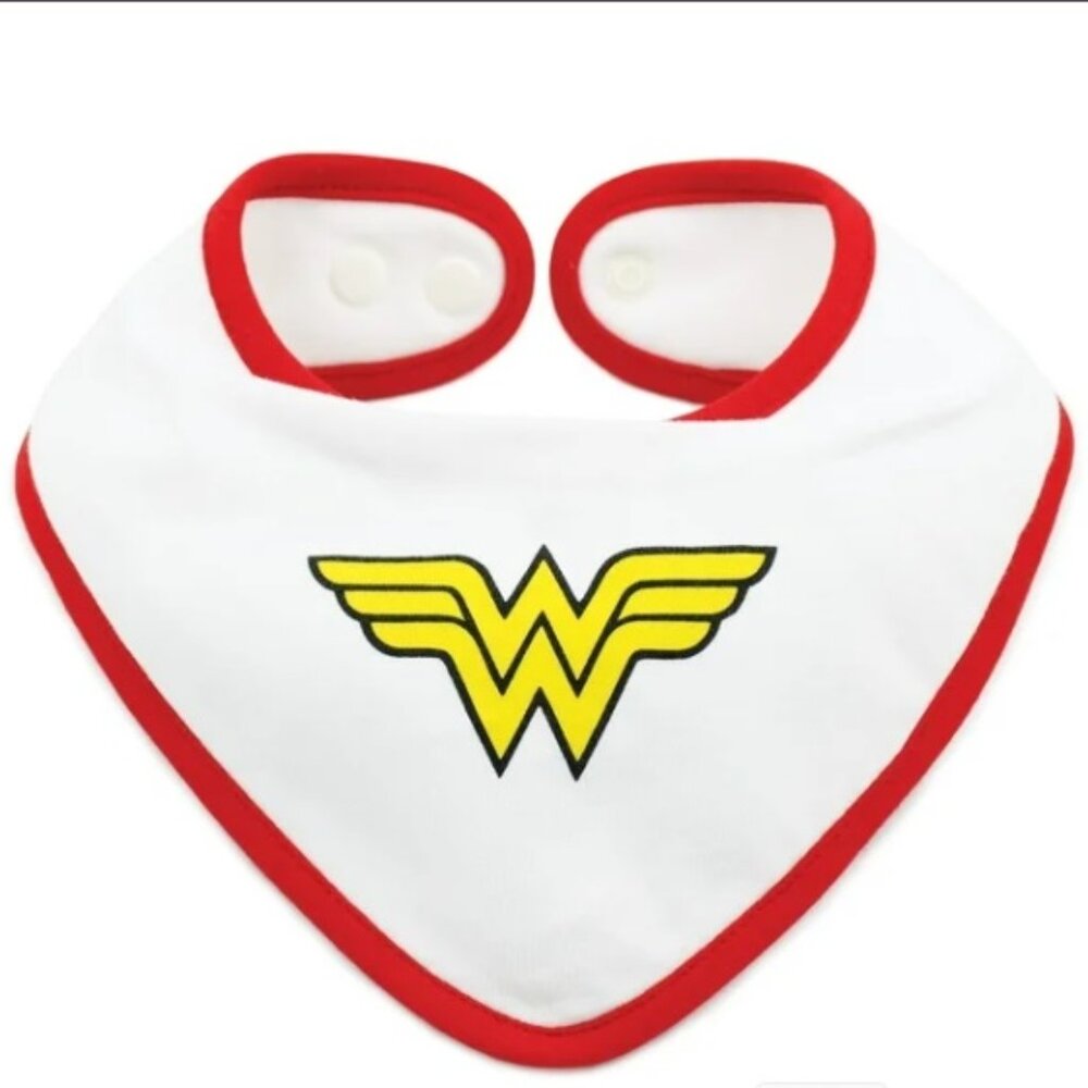 NWT Bumkins DC Wonder Woman Comics Bandana Bib
